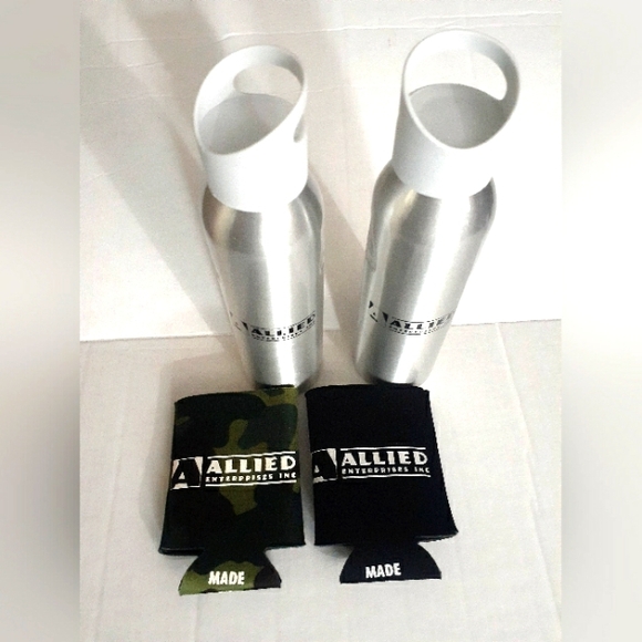 Travel bottles  & cozys silver sparkle 4 pc set new - Picture 1 of 5